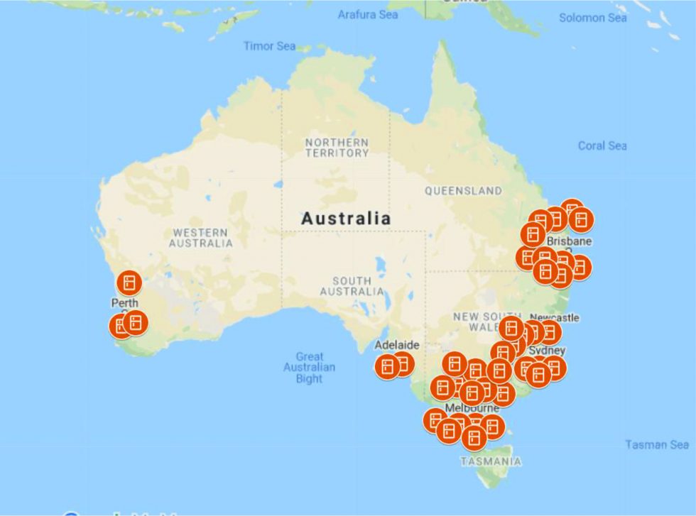 my parcel locker installation locations Australia