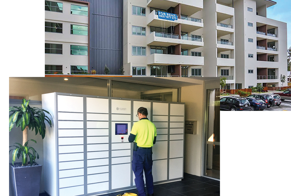 riverpoint apartments with parcel locker